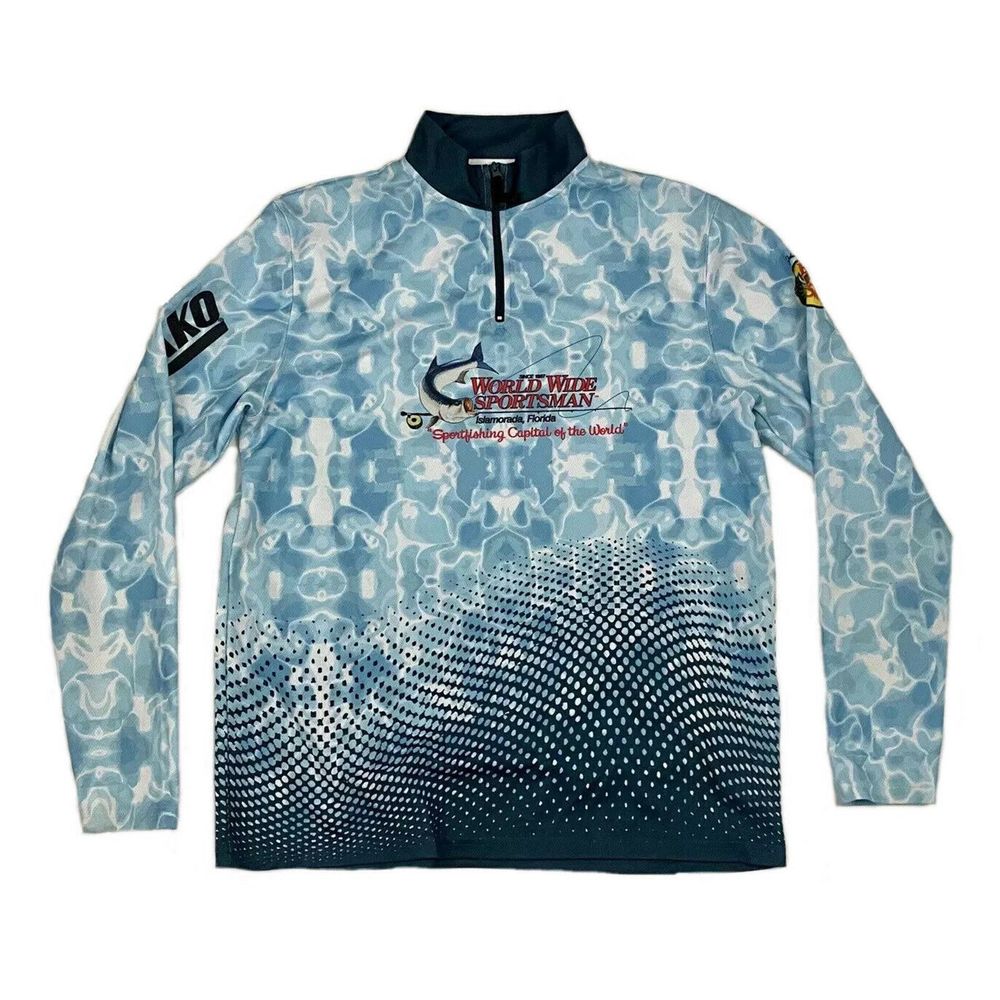 Bass Pro Shops Long Sleeve Shirt Dry Wick 1/4 Zip - Picture 1 of 7